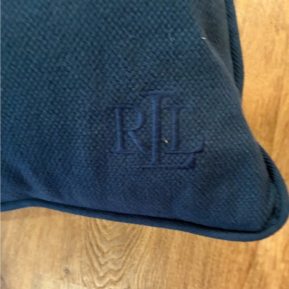 Ralph Lauren blue woven pillow cover 22 inch - Picture 2 of 4